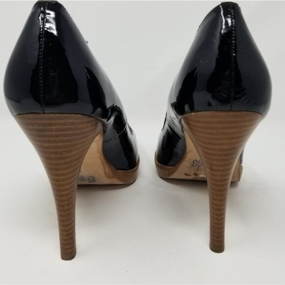 Steven by Steve Madden Leather Black Pumps Comfortable Heel Women's Size 8.5 M - Picture 8 of 9